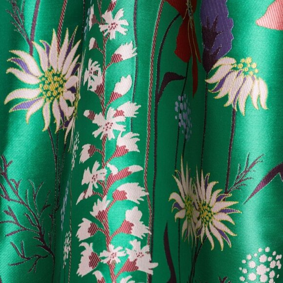 Eliza J Green Floral Spaghetti Strap Fit & Flare Dress - Picture 3 of 7